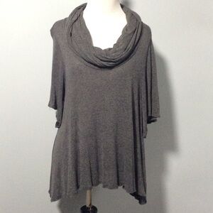Ella Moss Cowl Neck Short Sleeve Top Small